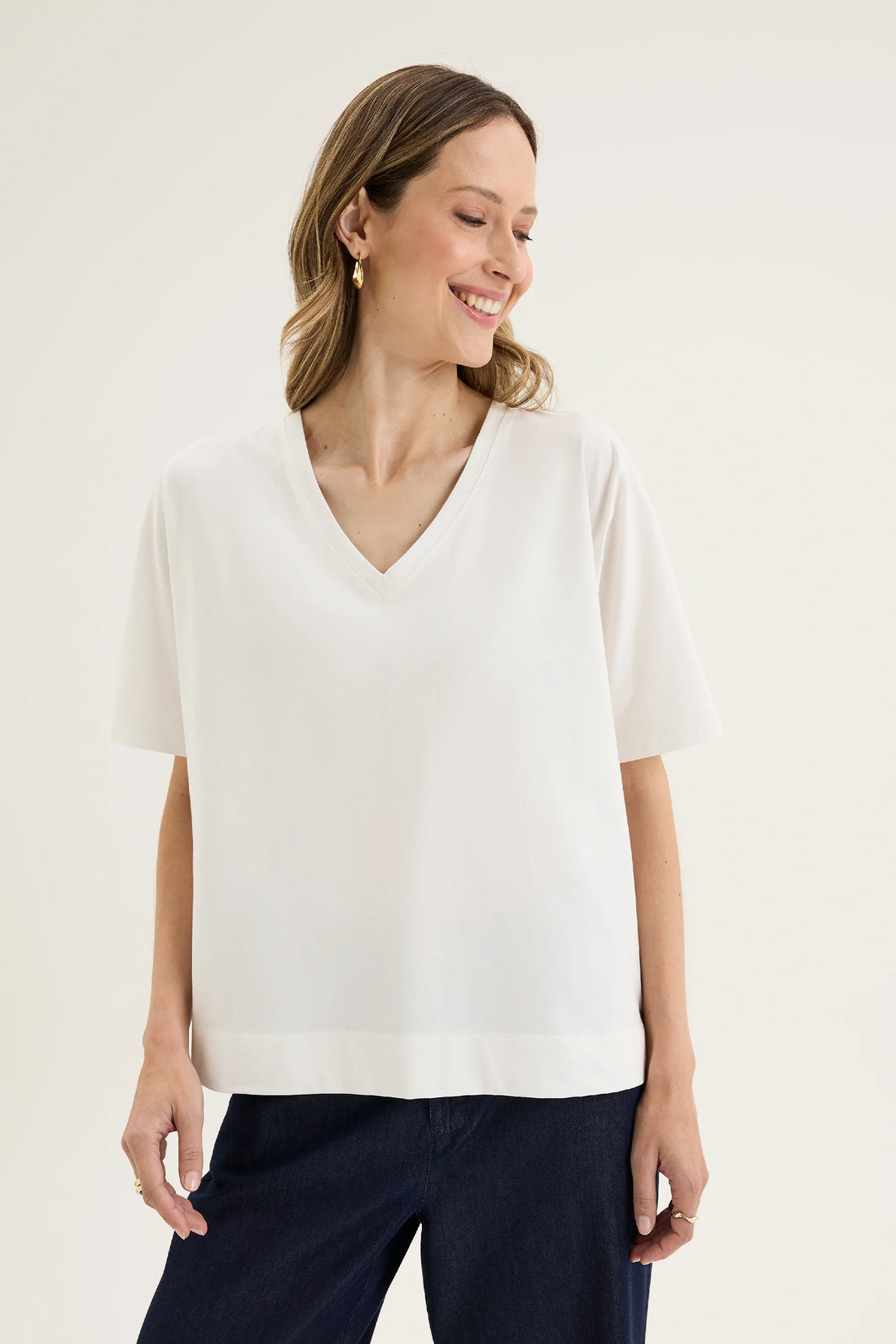 Yarra Trail Glass Tee Ecru