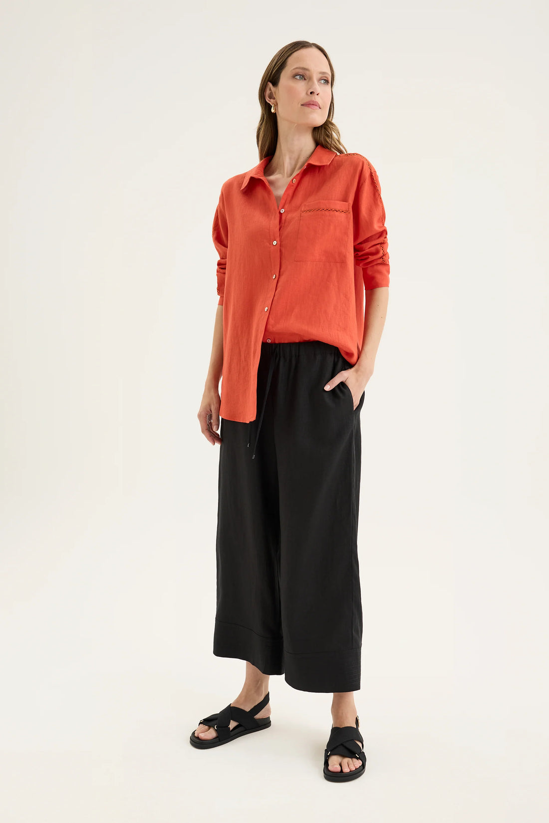 Yarra Trail Tirari Shirt Volcanic