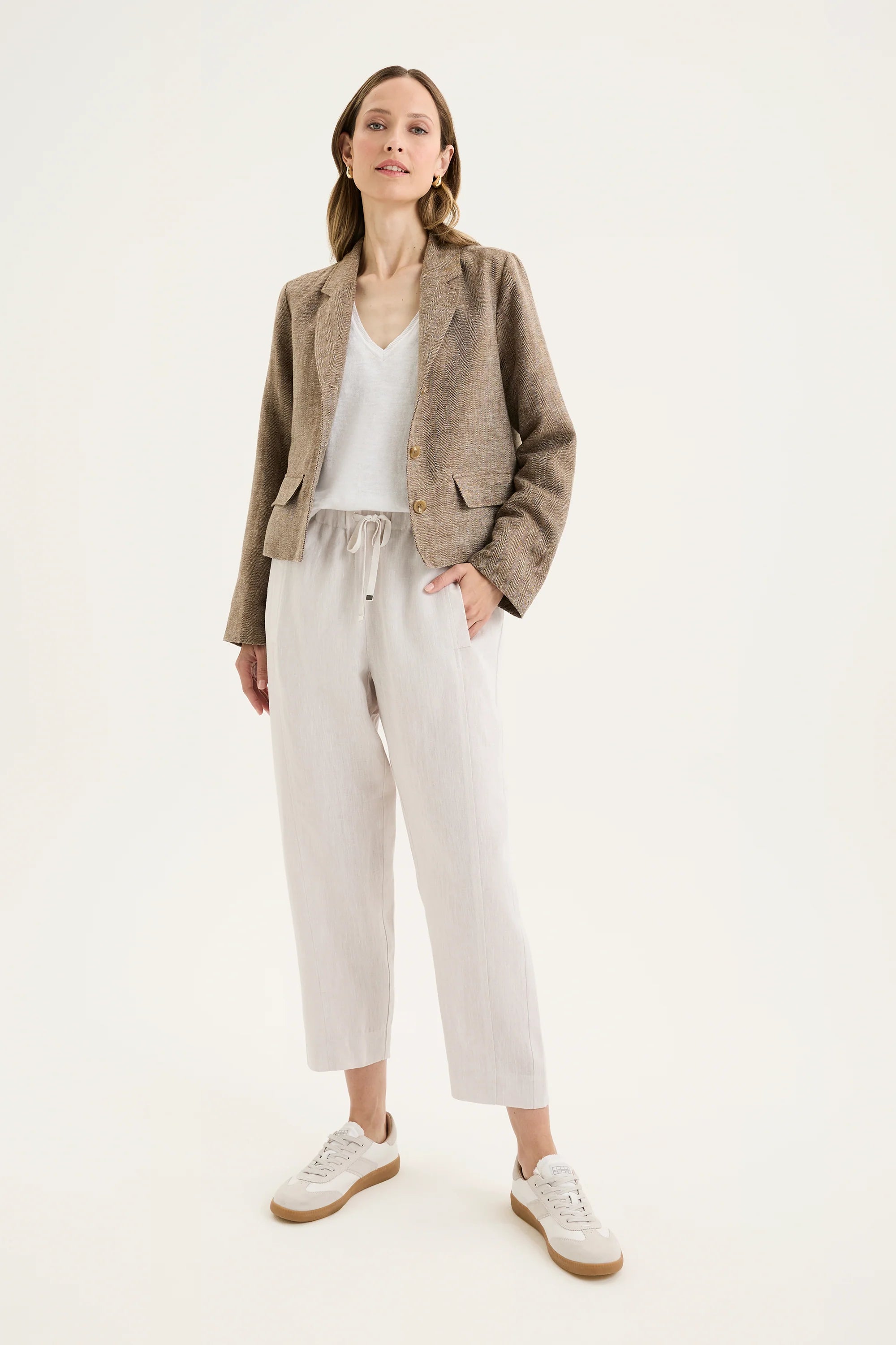 Yarra Trail Tirari Slim Pant White