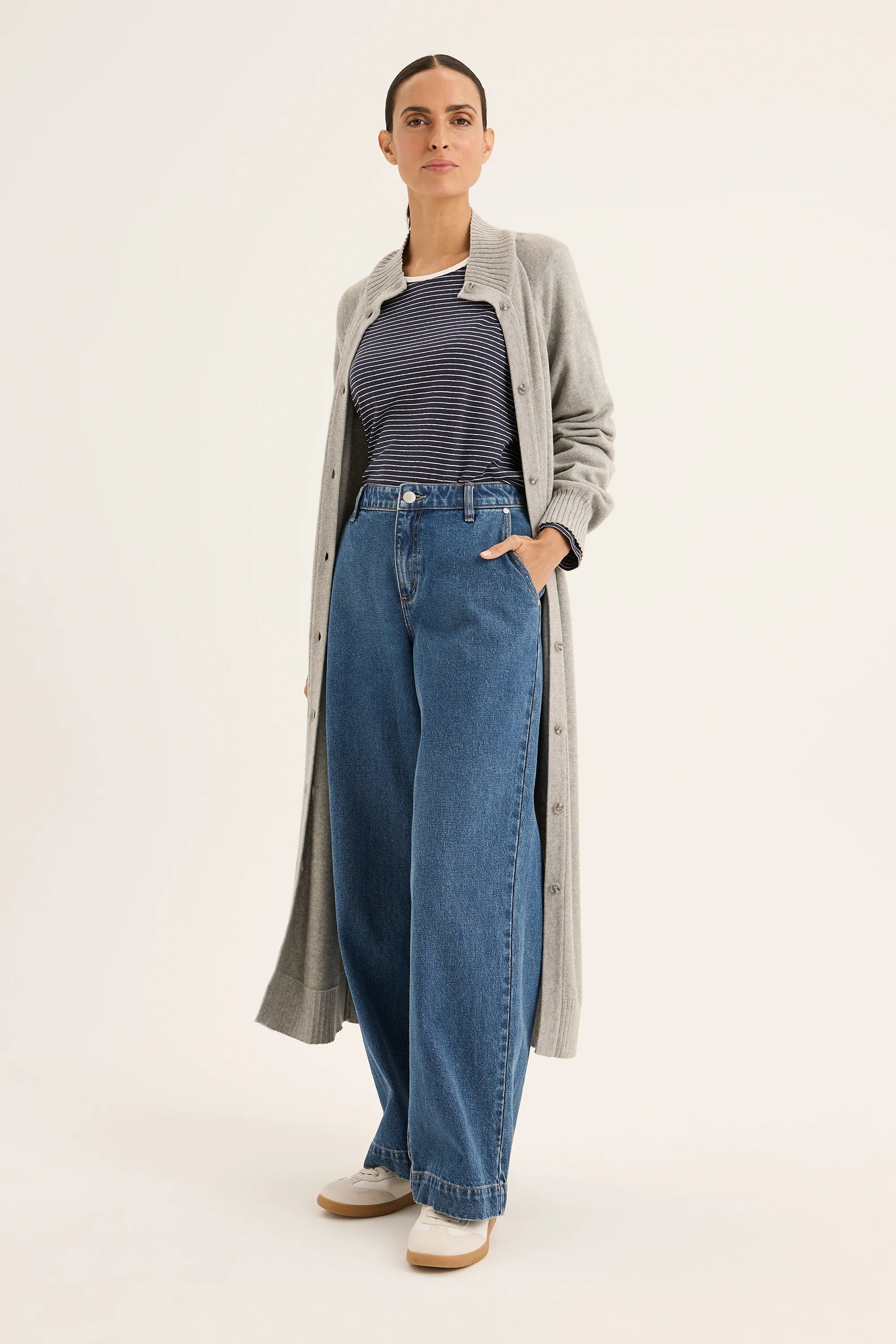 Yarra Trail Tranquil Cardi Silver Marle