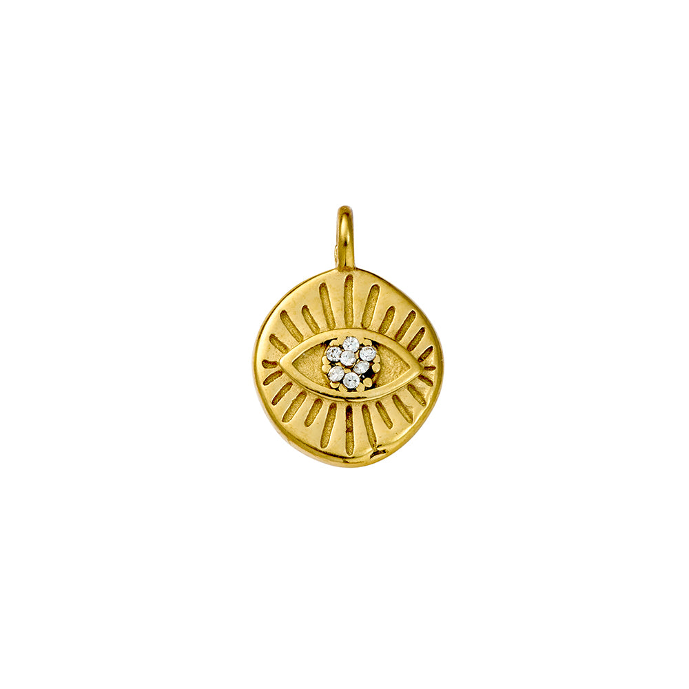Seren stainless steel gold plated charm 46