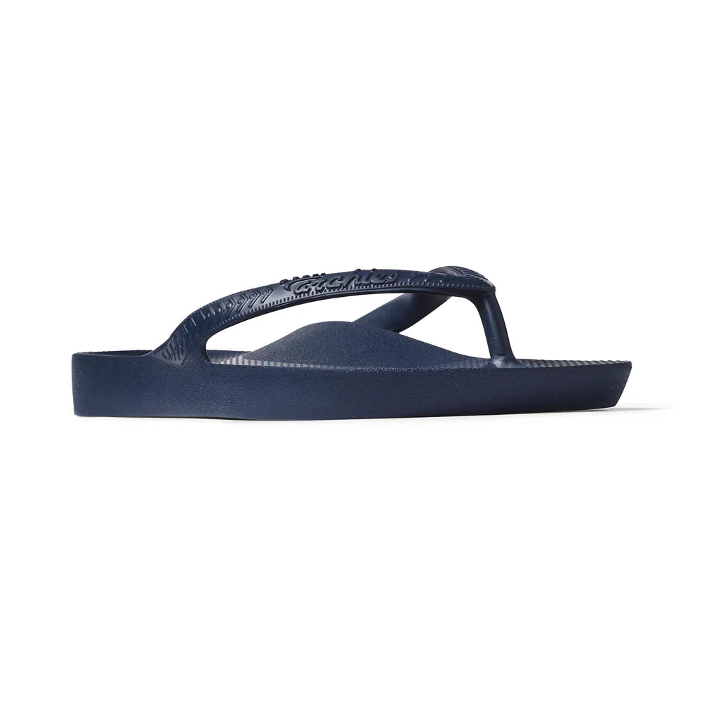 Archies Arch Support Thongs Classic Navy