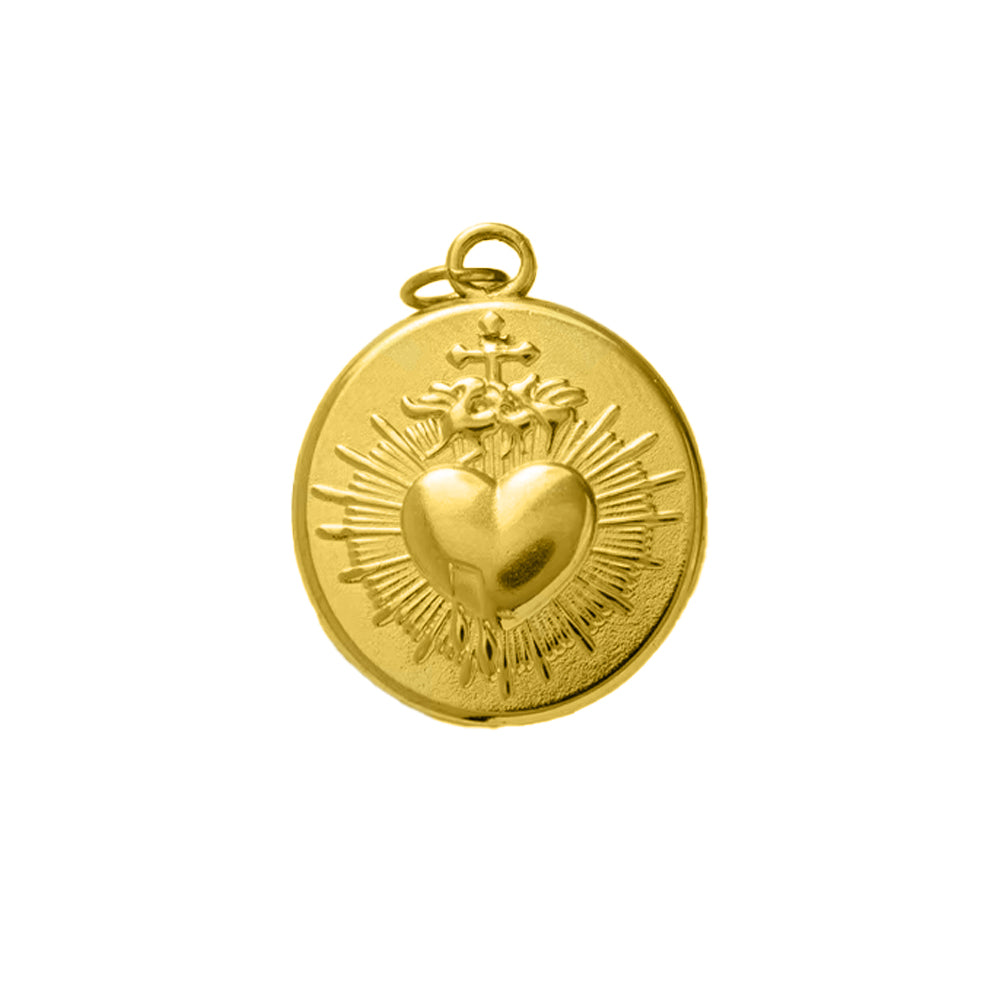 Seren stainless steel gold plated charm 18