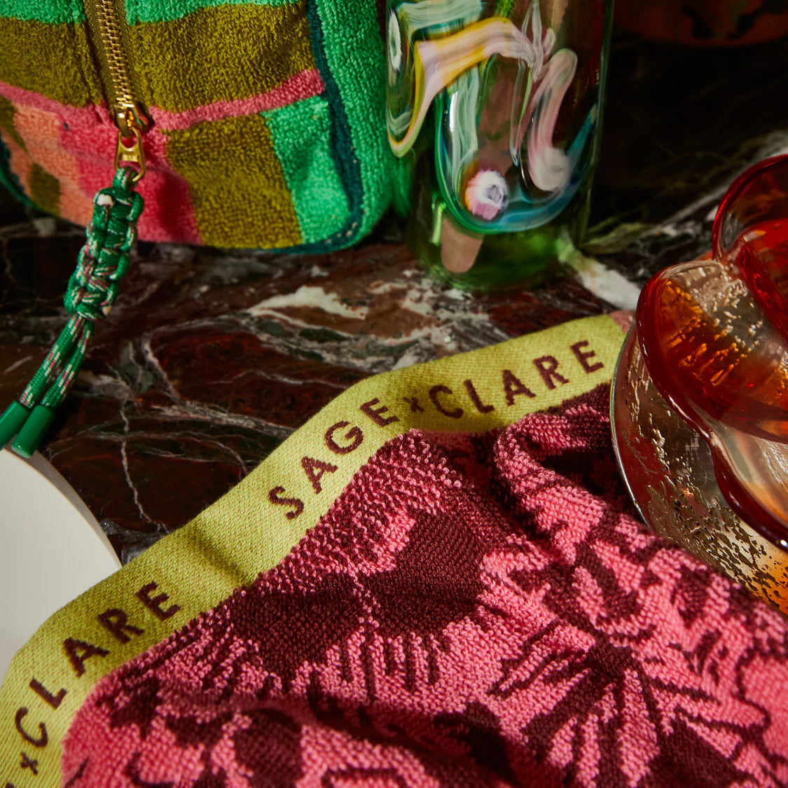 Sage x Clare Eliza Face Washer Set Primrose