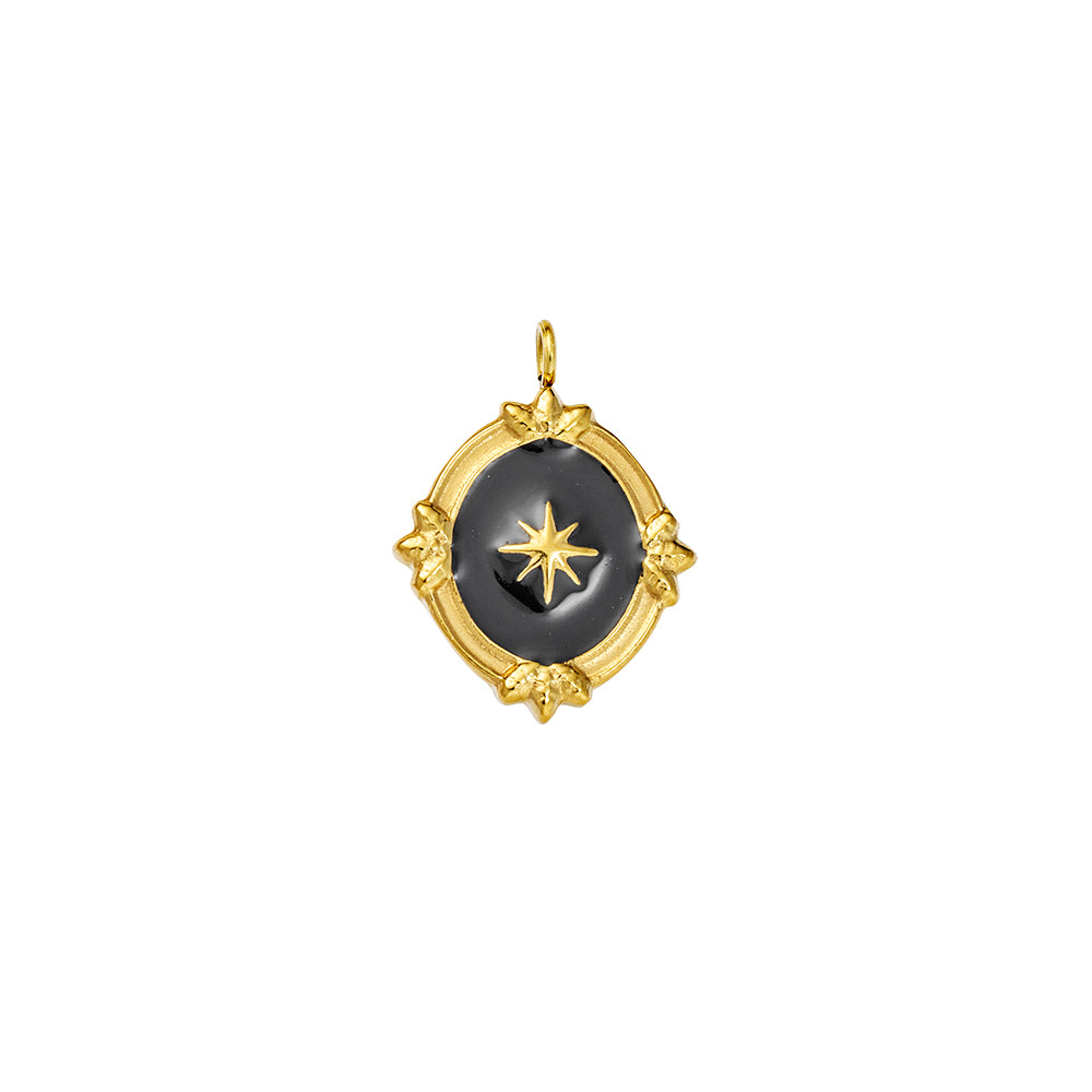 Seren stainless steel gold plated charm 22