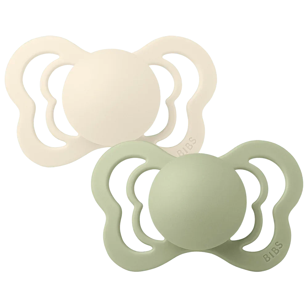 BIBS Supreme Pacifier Symmetrical Ivory Sage