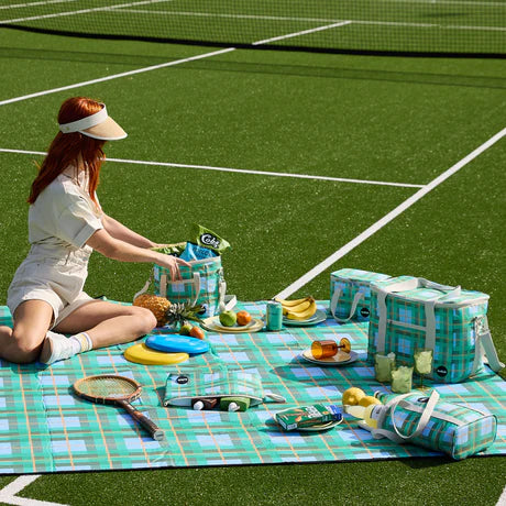 Kollab Picnic Mat Ocean Check