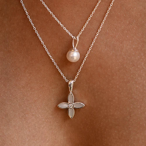 Murkani Desert Flower Flora Necklace Sterling Silver