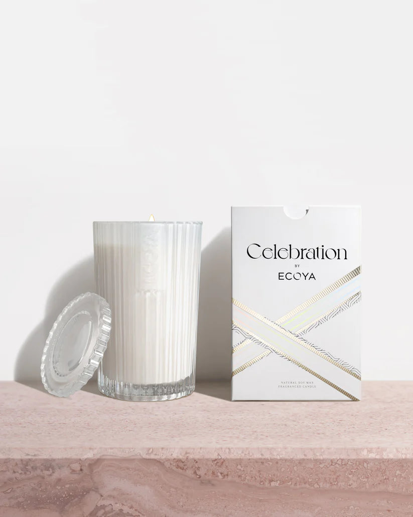 Ecoya White Musk & Warm Vanilla Celebration Candle