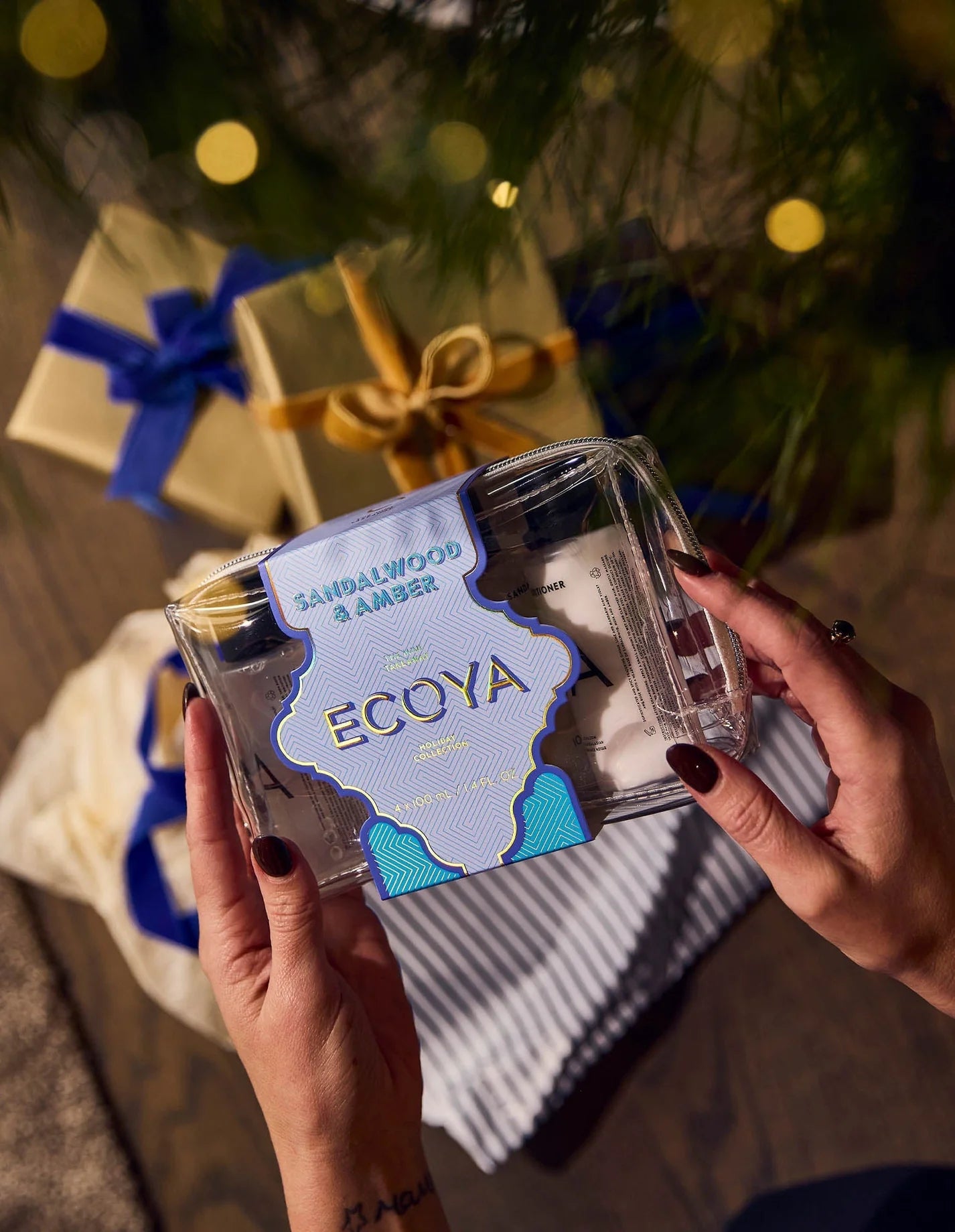 Ecoya Sandalwood & Amber Mini Takeaway Set Holiday Collection