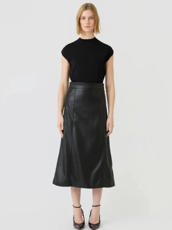 Esmaee Clea Midi Skirt Black