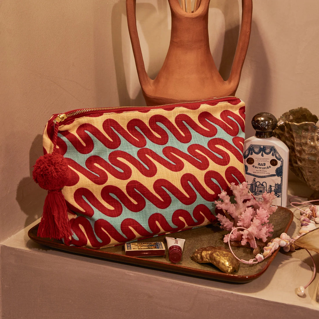 Sage x Clare Marzia Cosmetic Bag