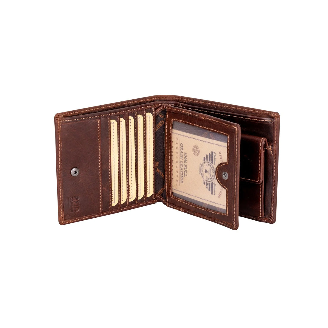 Greenwood Leather Mason RFID Leather Wallet Sandel