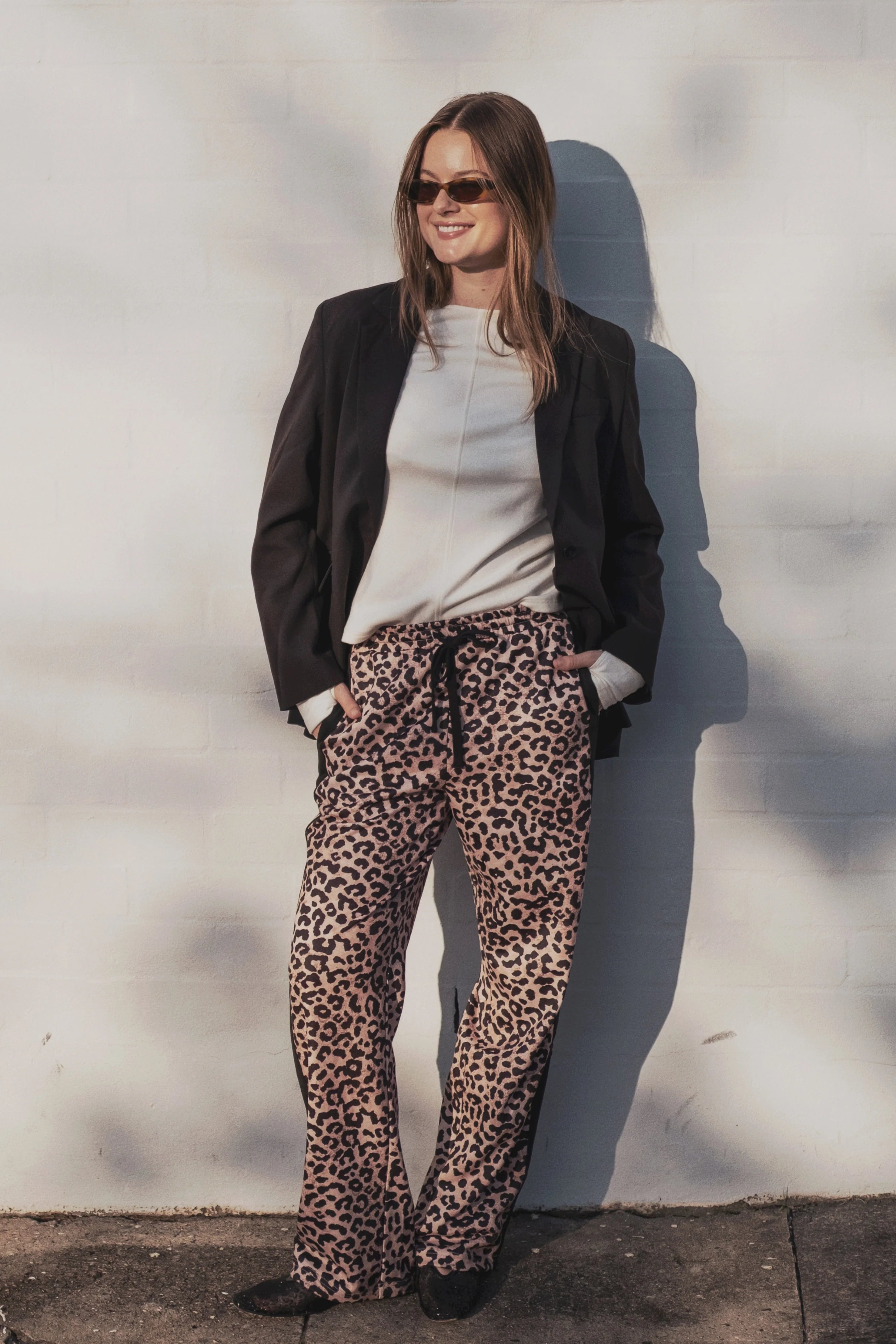 Adeline Pant Natural Leopard