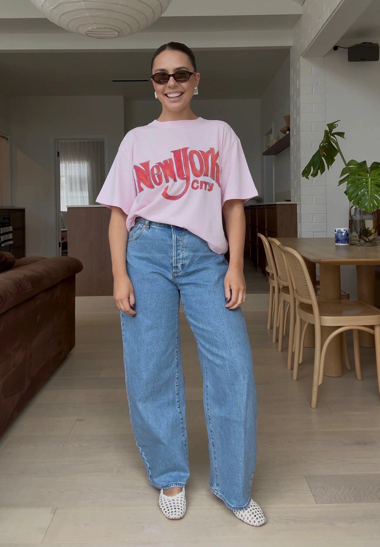 Maku New York Oversize Tee Pink