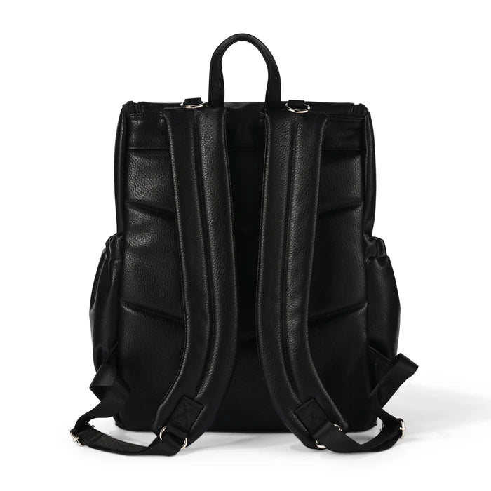 OiOi Signature Nappy Backpack - Black Vegan Leather