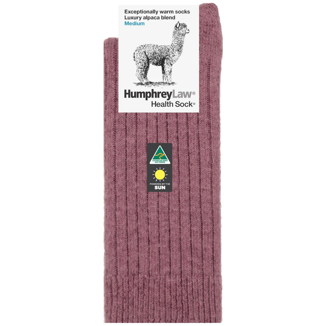 Humphrey Law Exceptionally Warm Alpaca Health Sock Old Rose