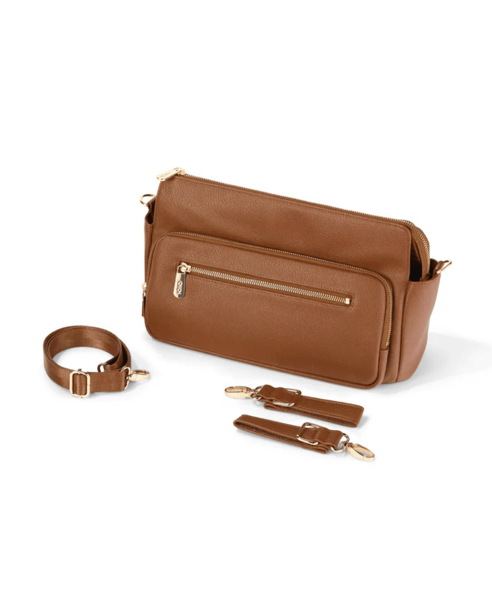 OiOi Multitasker Pram Caddy - Chestnut