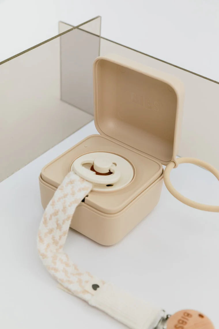 BIBS Pacifier Clip Sage/Ivory