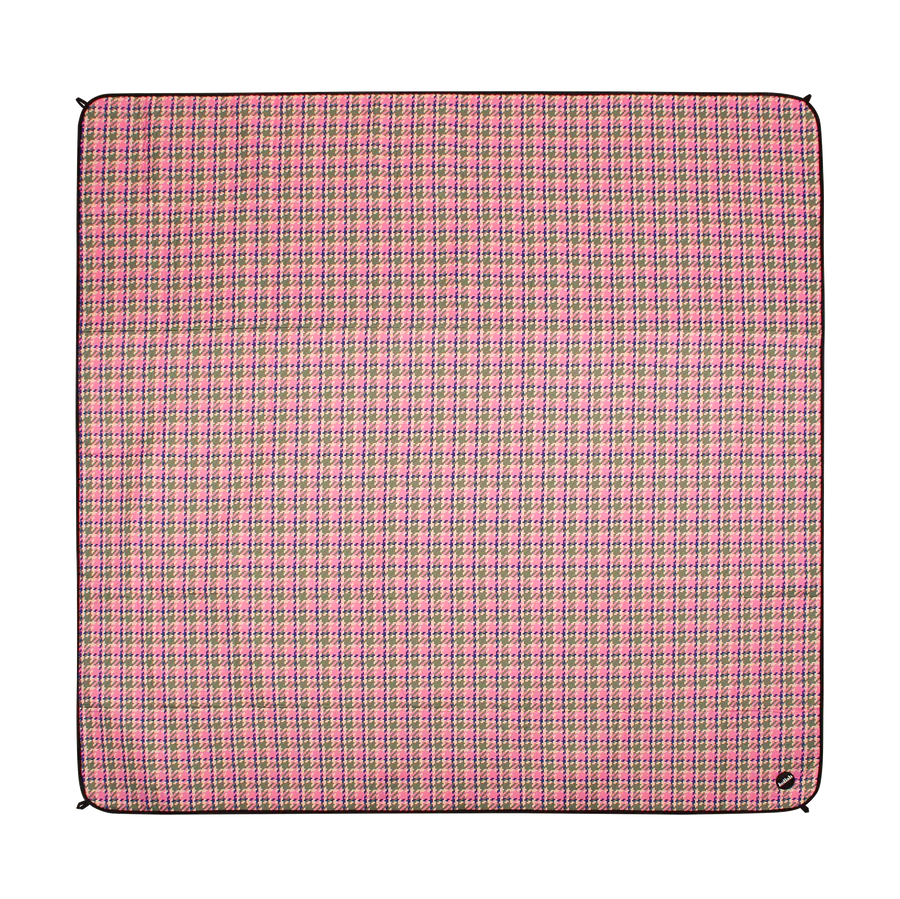 Kollab Picnic Mat Pink Houndstooth