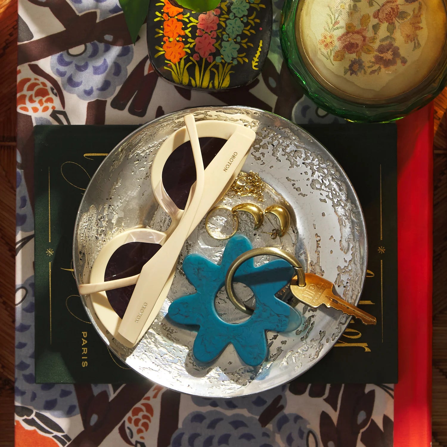Sage x Clare Whitney Key Ring Capri