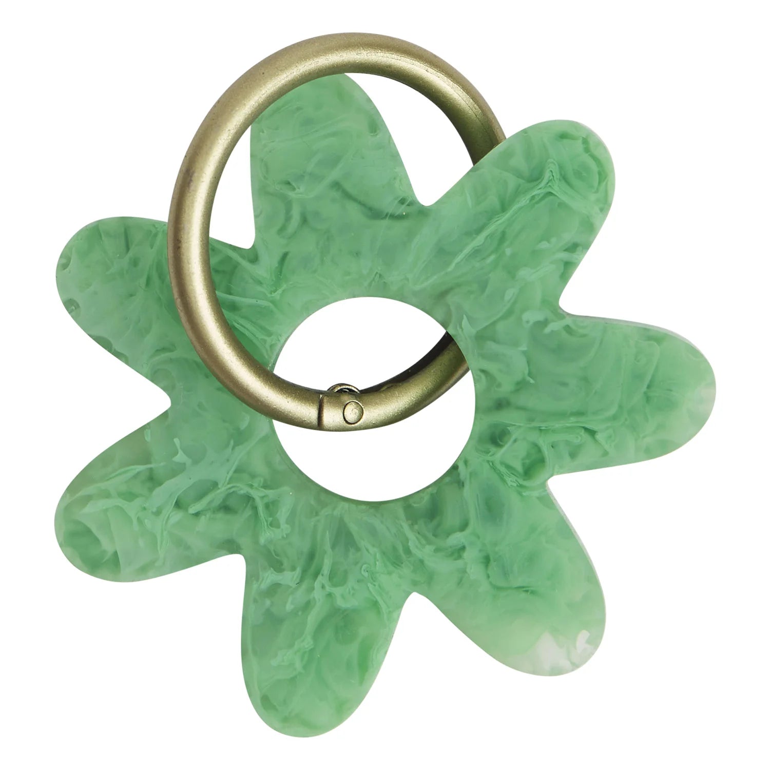 Sage x Clare Whitney Key Ring Emerald