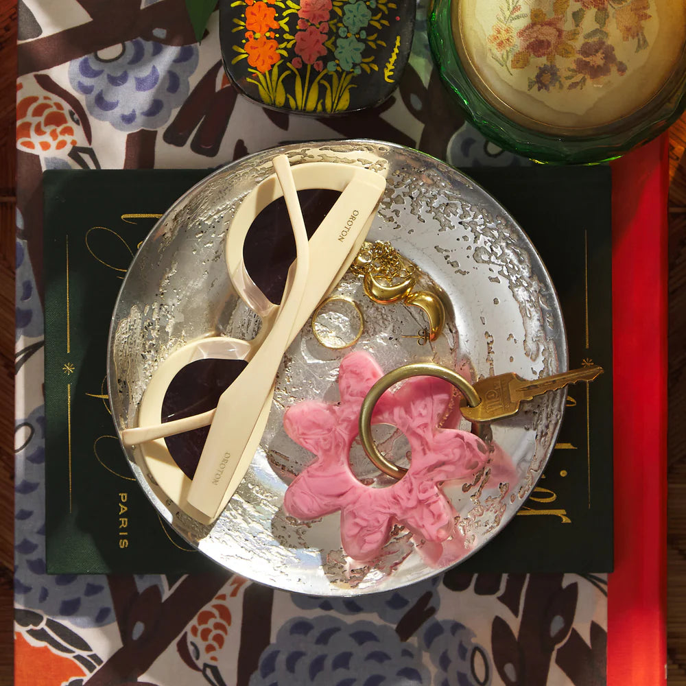 Sage x Clare Whitney Key Ring Fuchsia