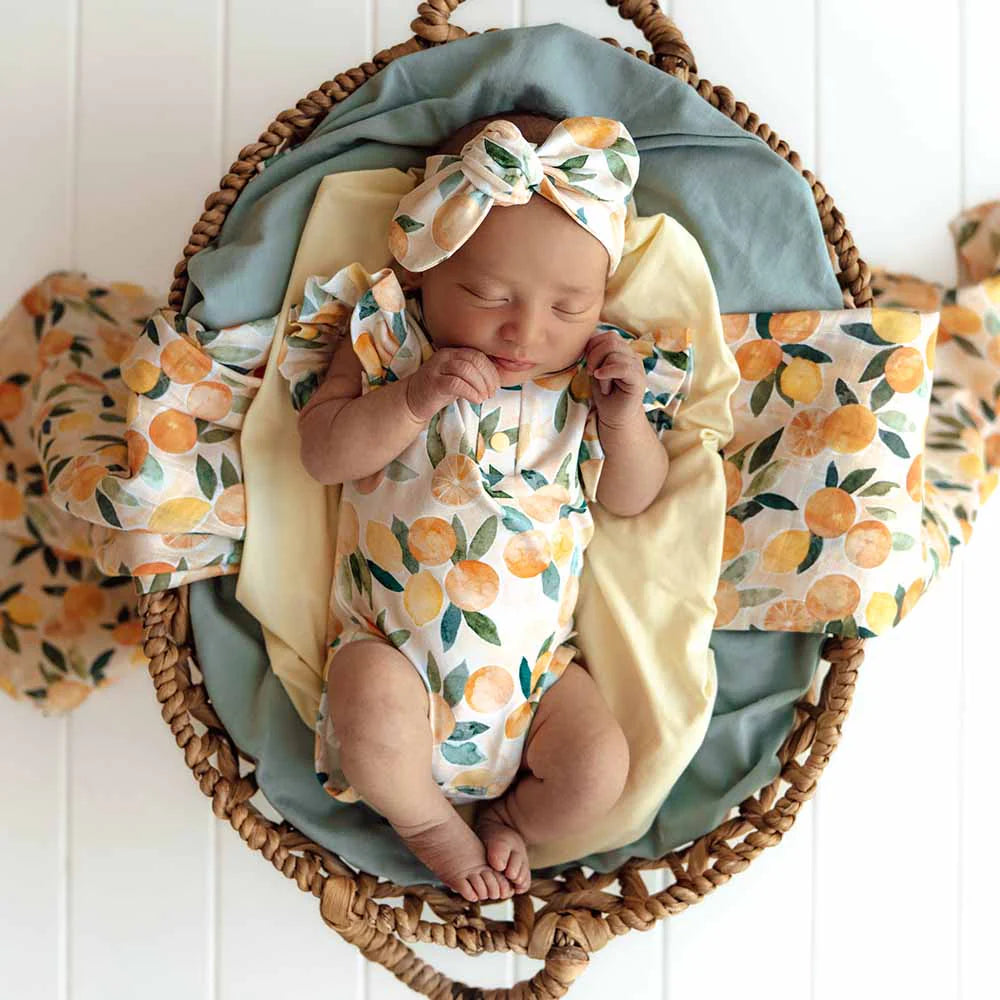 Snuggle Hunny Sunny Citrus Organic Bodysuit