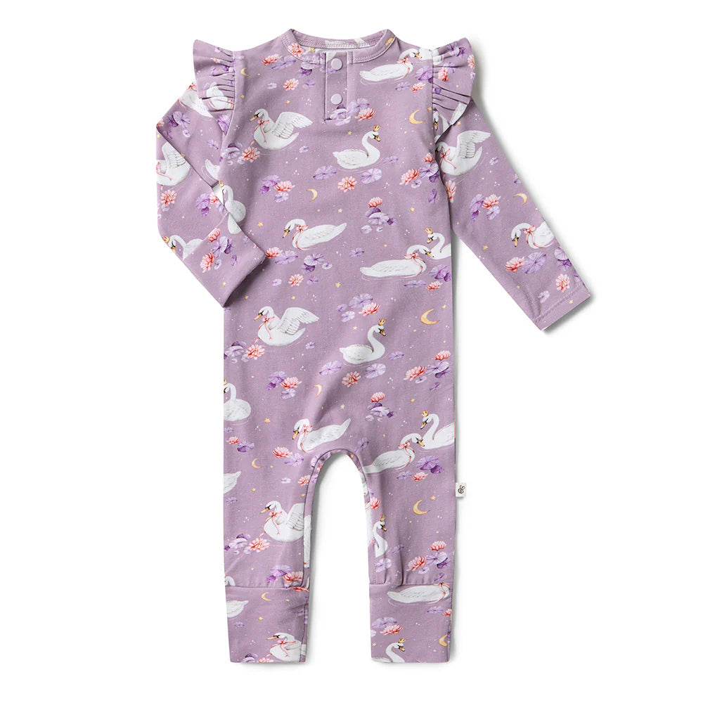 Snuggle Hunny Organic Growsuit Swan Lake