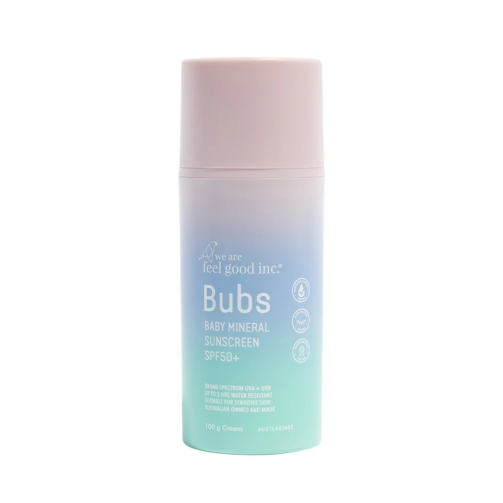 We Are Feel Good Inc. Bubs Baby Mineral Sunscreen Cream SPF50+ 100gm