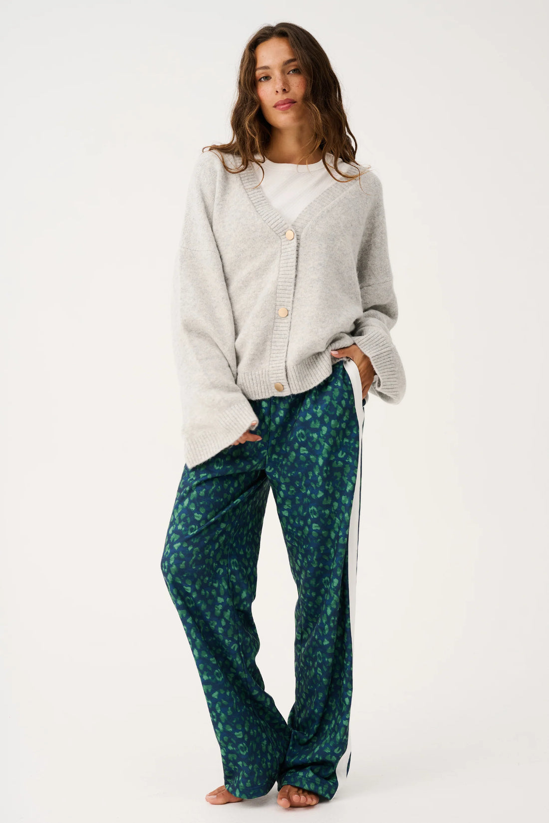 Cartel & Willow Adela Cardi Grey Marle
