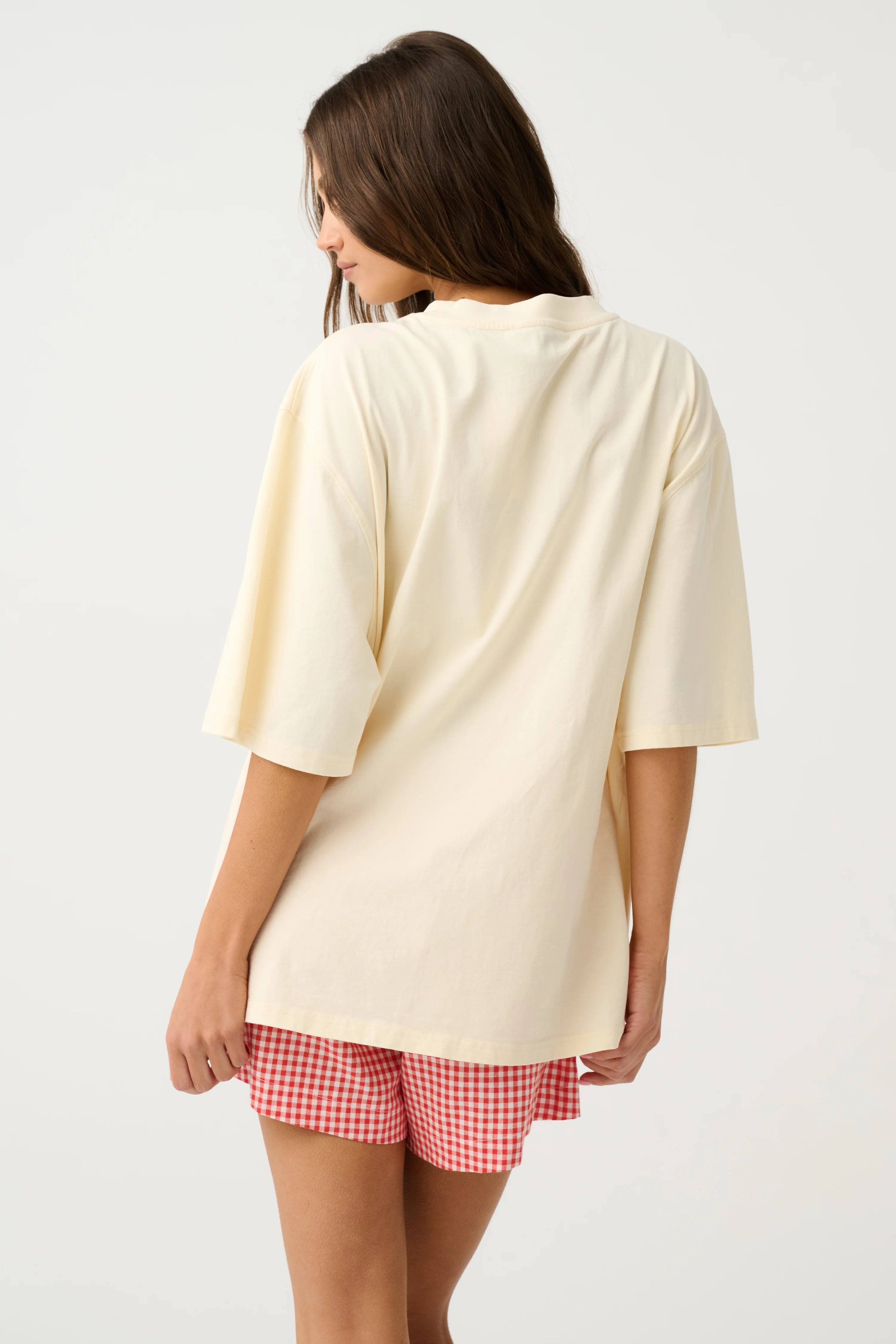 Cartel & Willow Jeana Tee Buttermilk Leopard