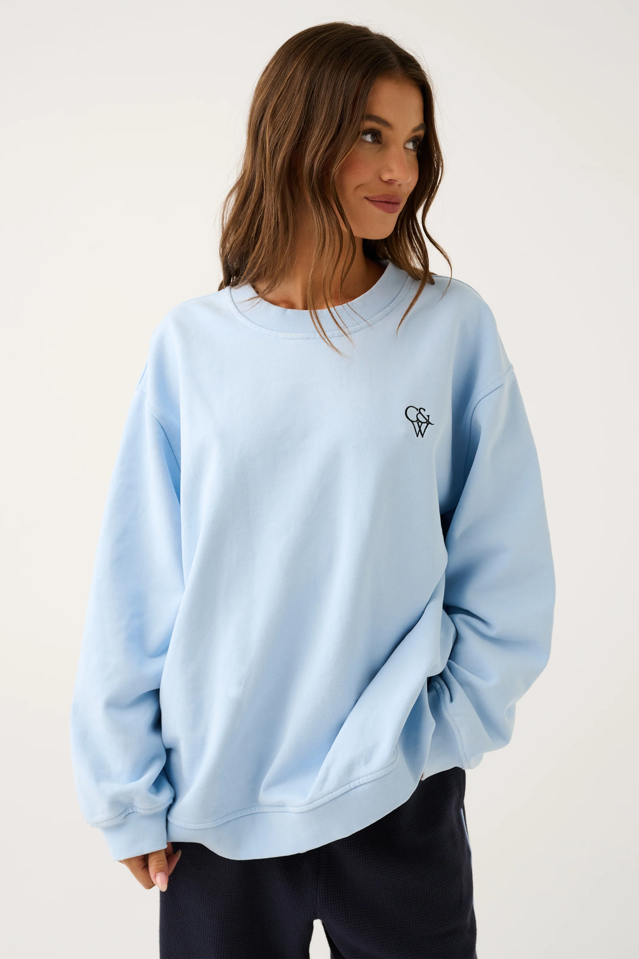 Cartel & Willow Scout Sweater Ice Blue