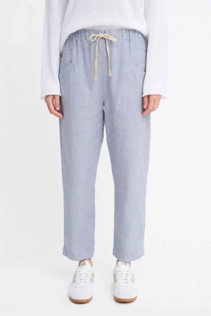 Little Lies Luxe Linen Pants - Chambray