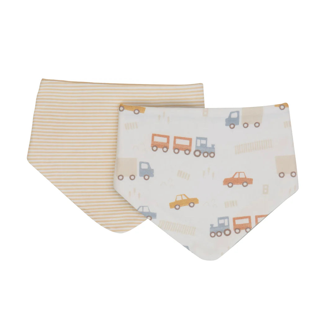 All4Ella Bandana Bibs 2pk Trucks