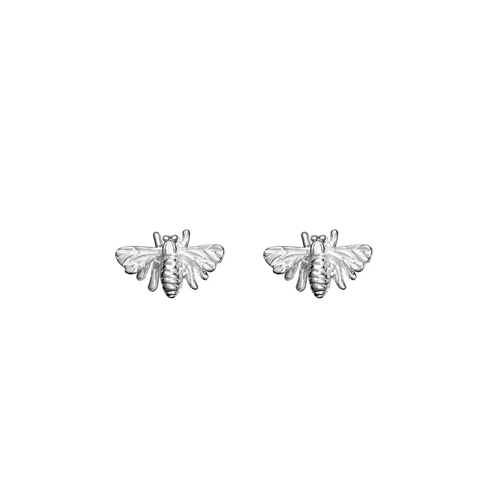 Sterling Silver Bee Studs