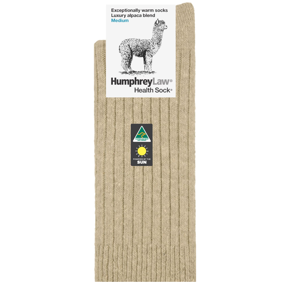 Humphrey Law Exceptionally Warm Alpaca Health Sock Antelop