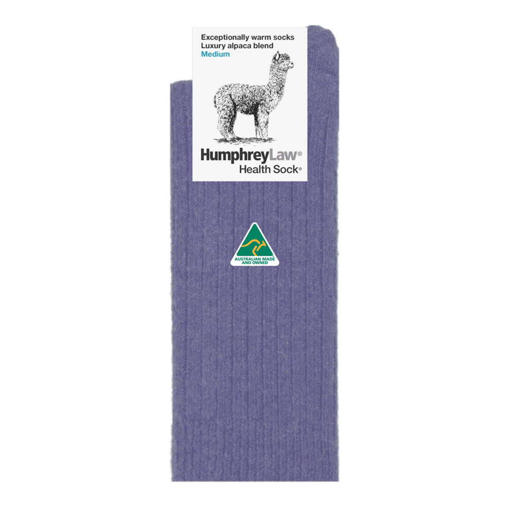 Humphrey Law Exceptionally Warm Alpaca Health Sock Violet