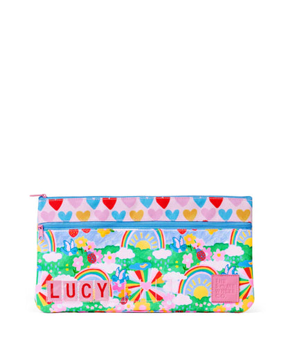 The Somewhere Co Rainbow Garden Mini ID Pencil Case
