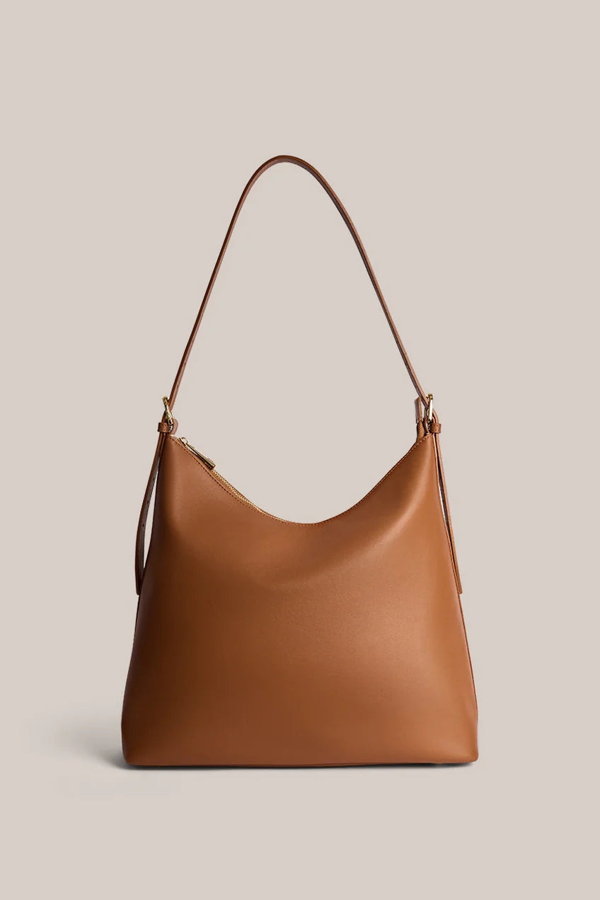 Vestirsi Harper Large Tan Leather Hobo