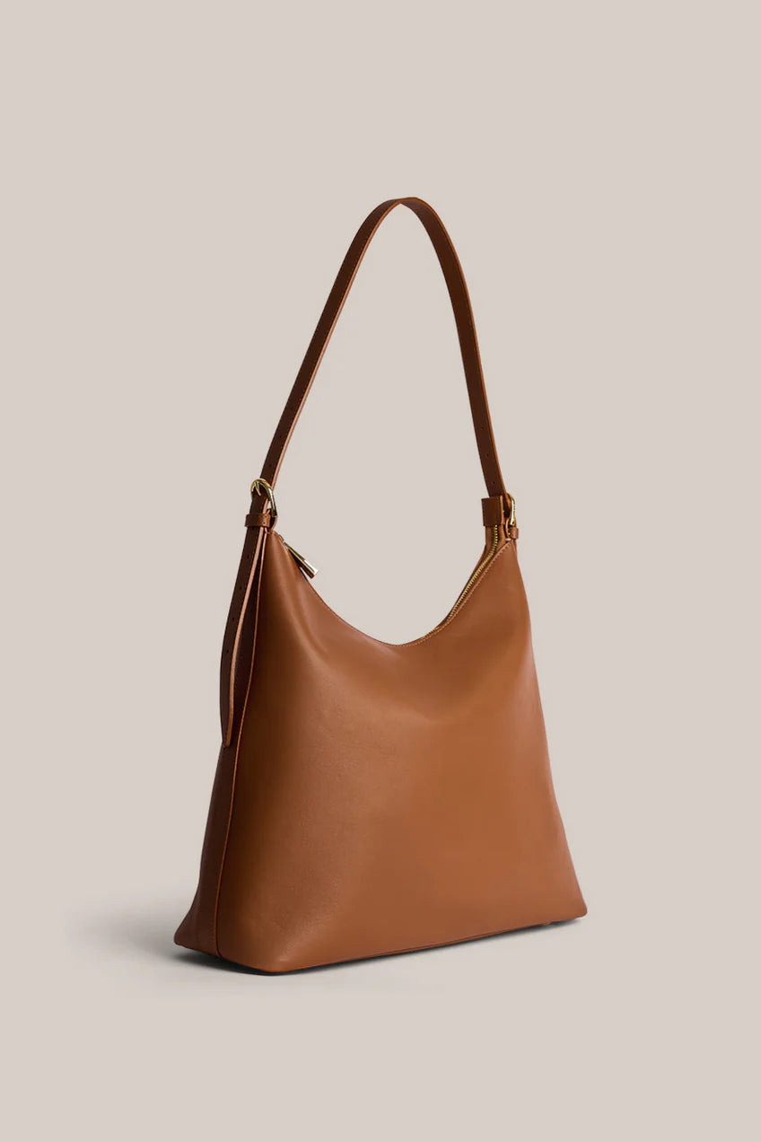 Vestirsi Harper Large Tan Leather Hobo