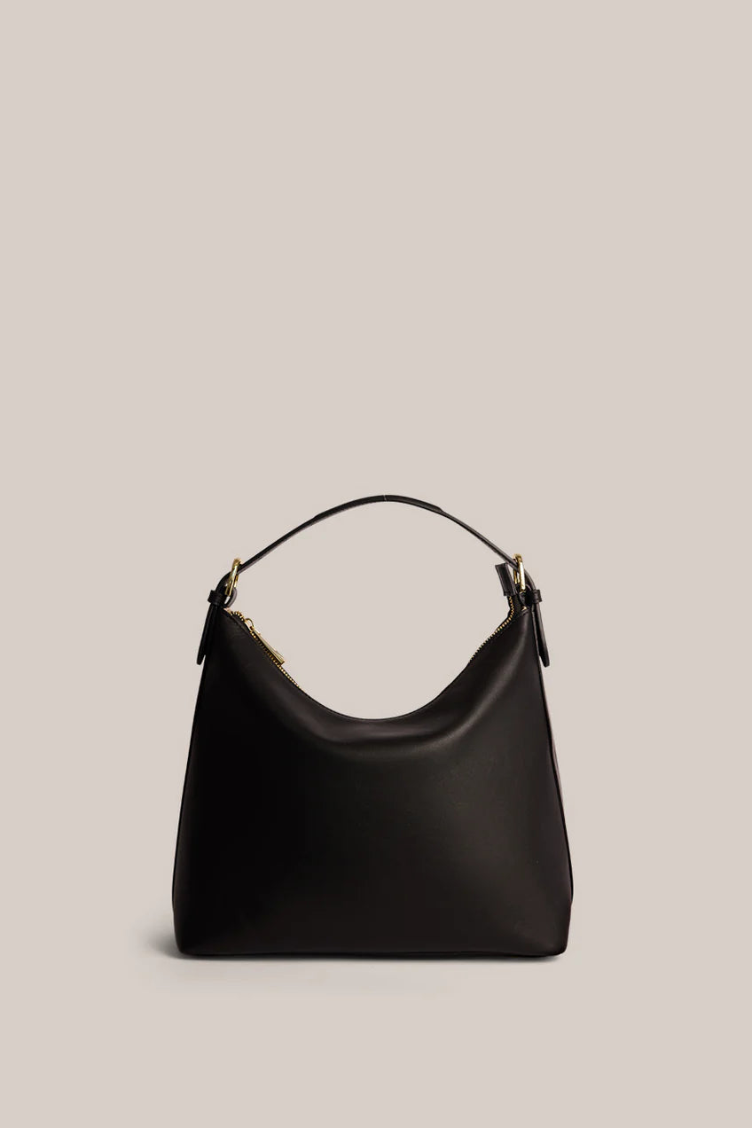 Vestirsi Harper Black Leather Hobo