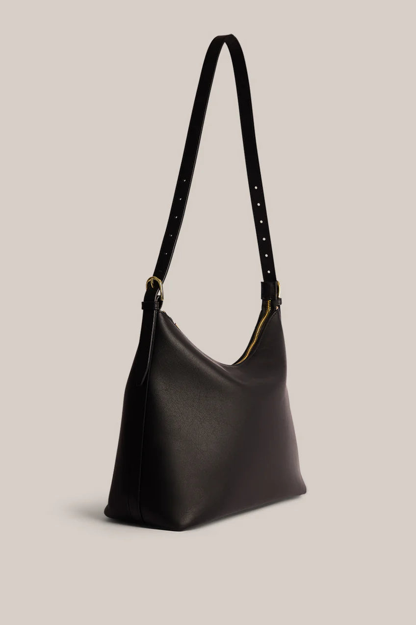 Vestirsi Harper Black Leather Hobo