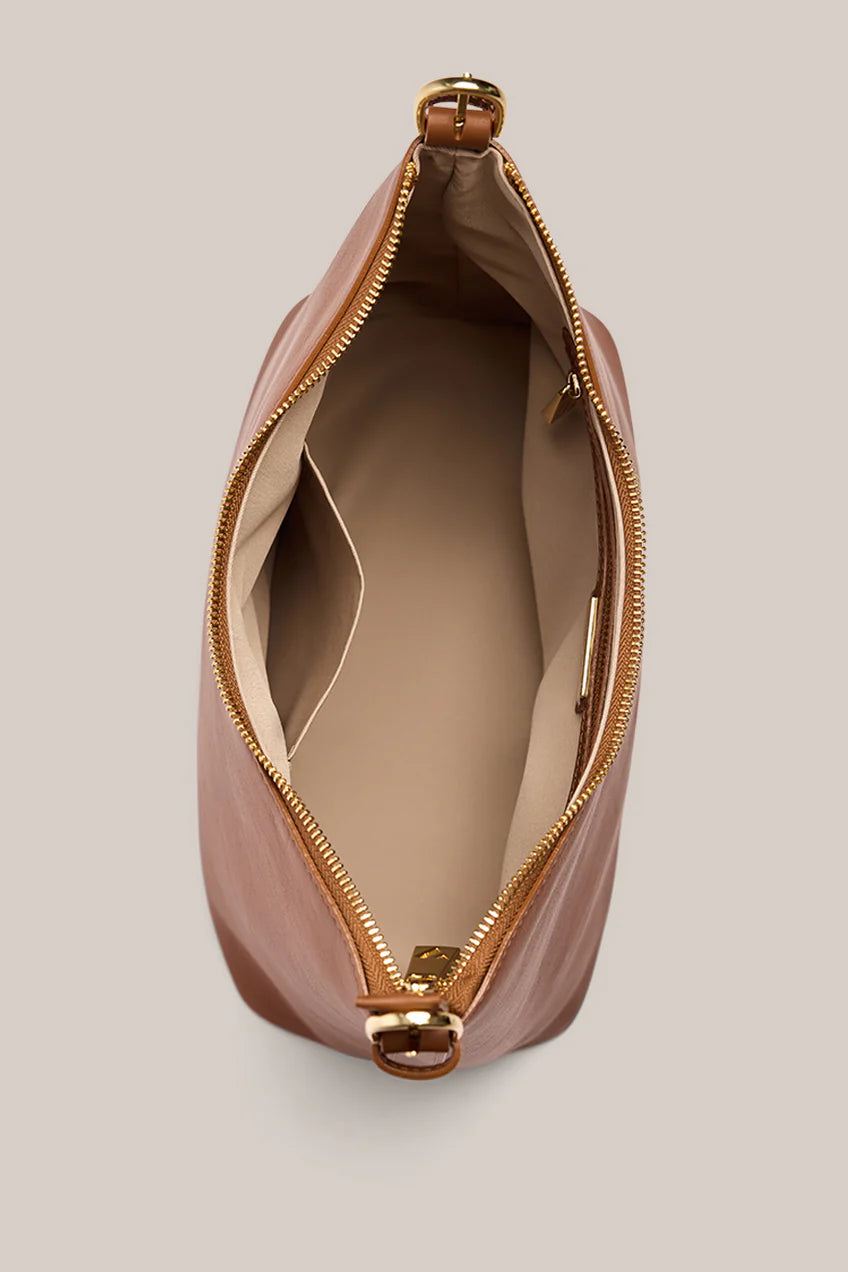 Vestirsi Harper Tan Leather Hobo