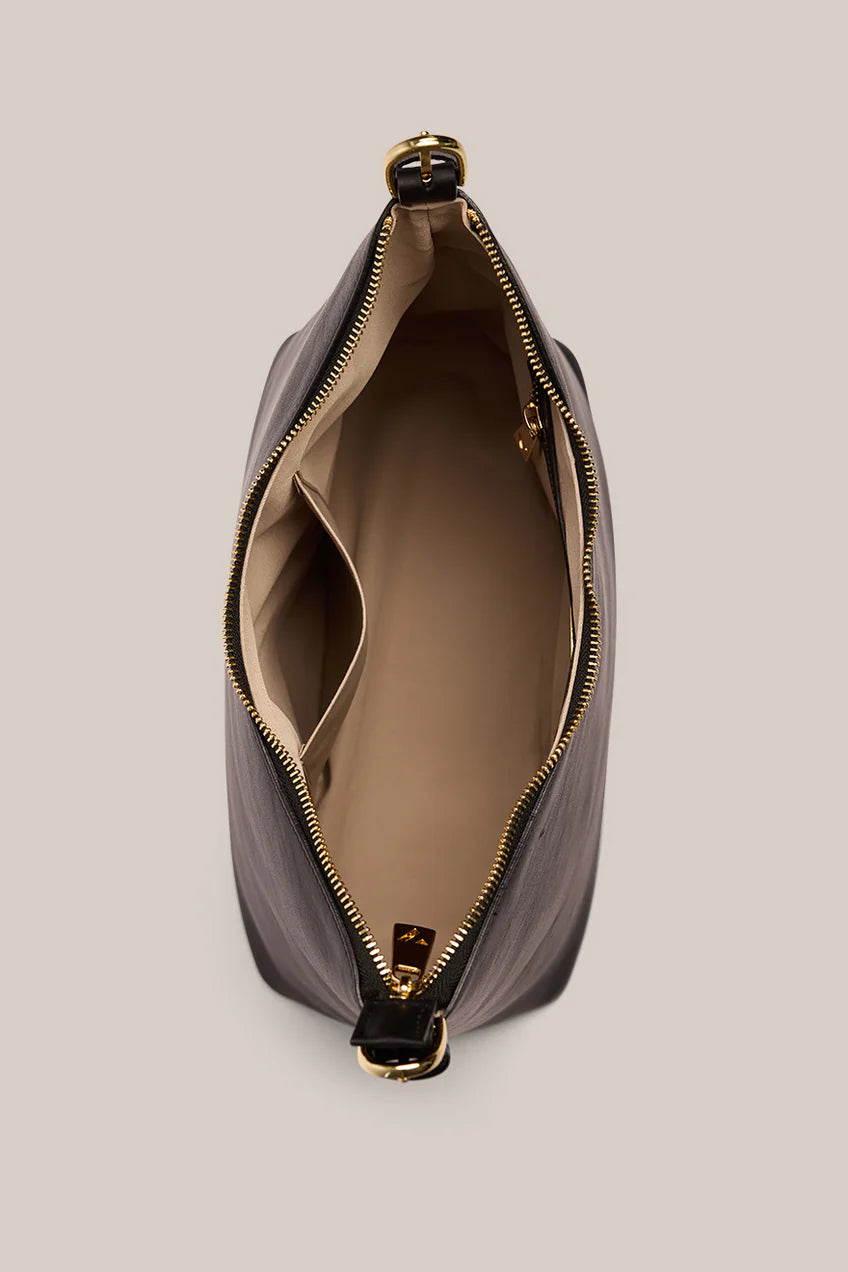 Vestirsi Harper Black Leather Hobo