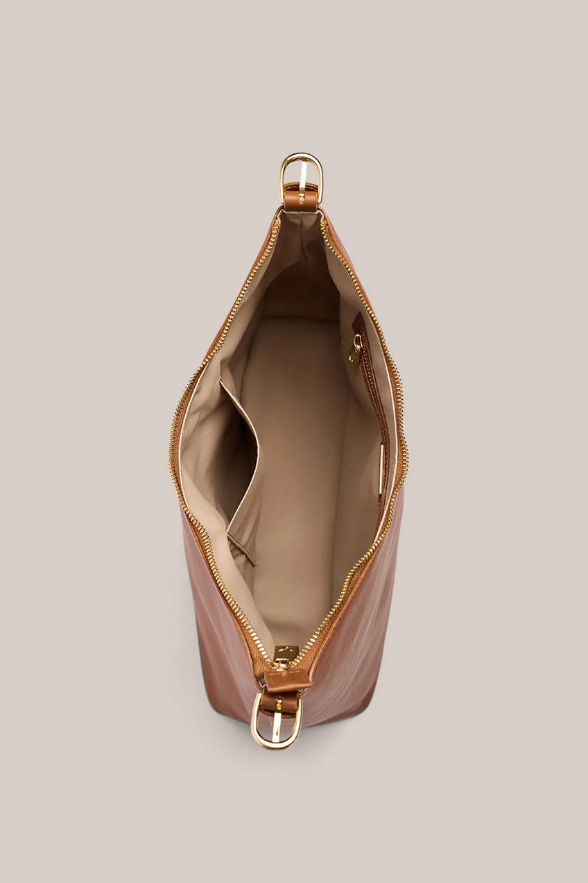 Vestirsi Harper Large Tan Leather Hobo