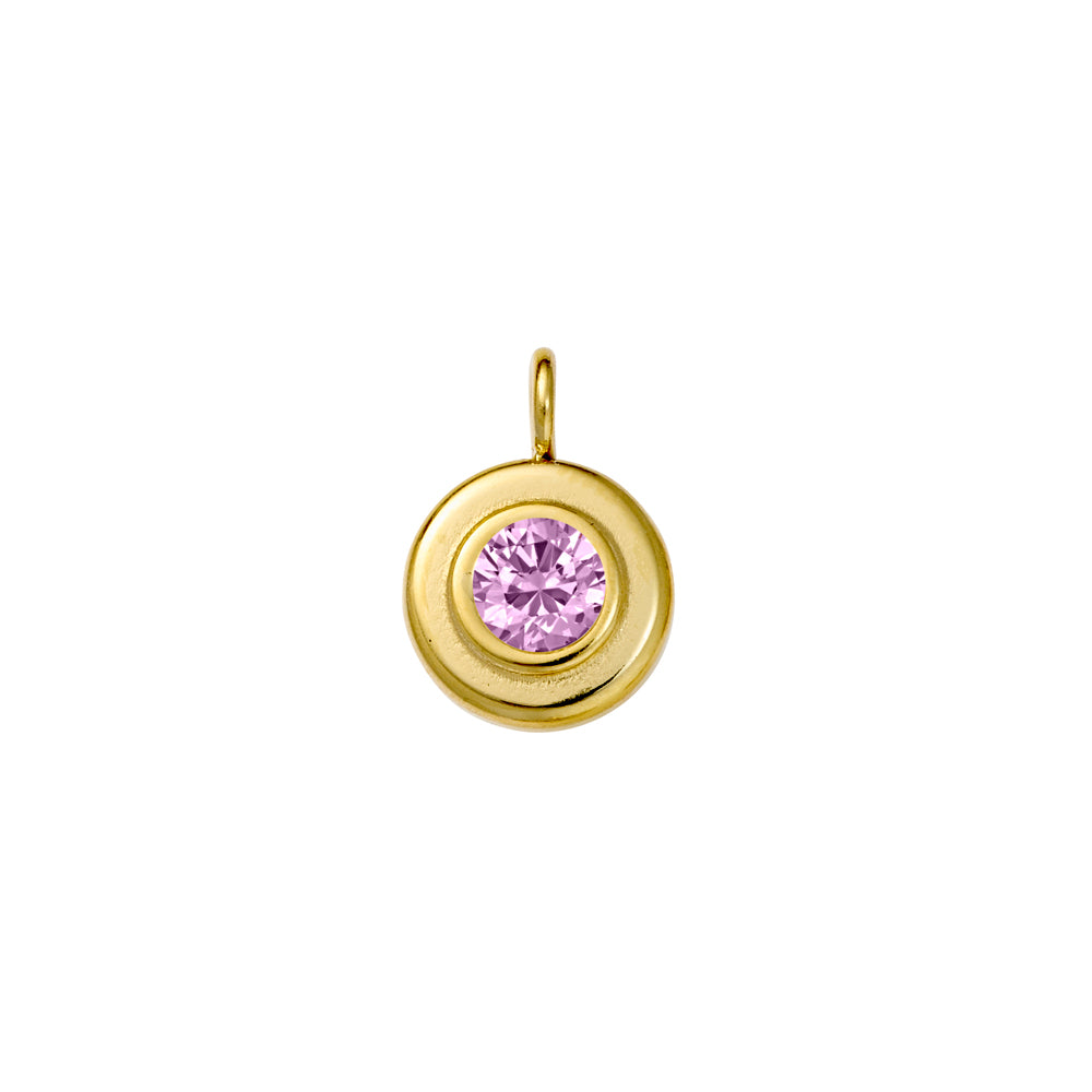 Seren stainless steel gold plated charm 31