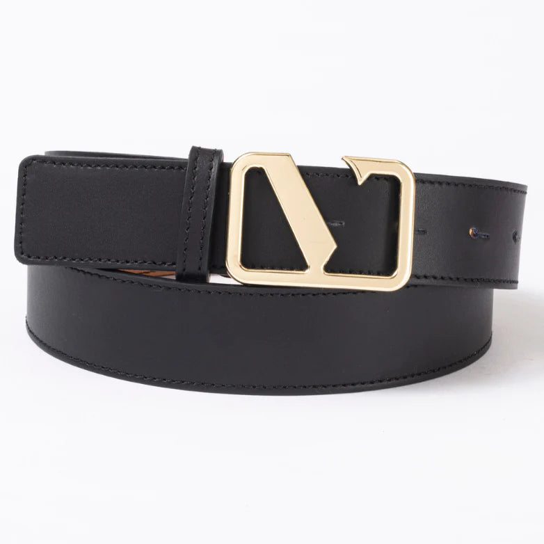 Vestirsi Victoria Smooth Leather Belt Black