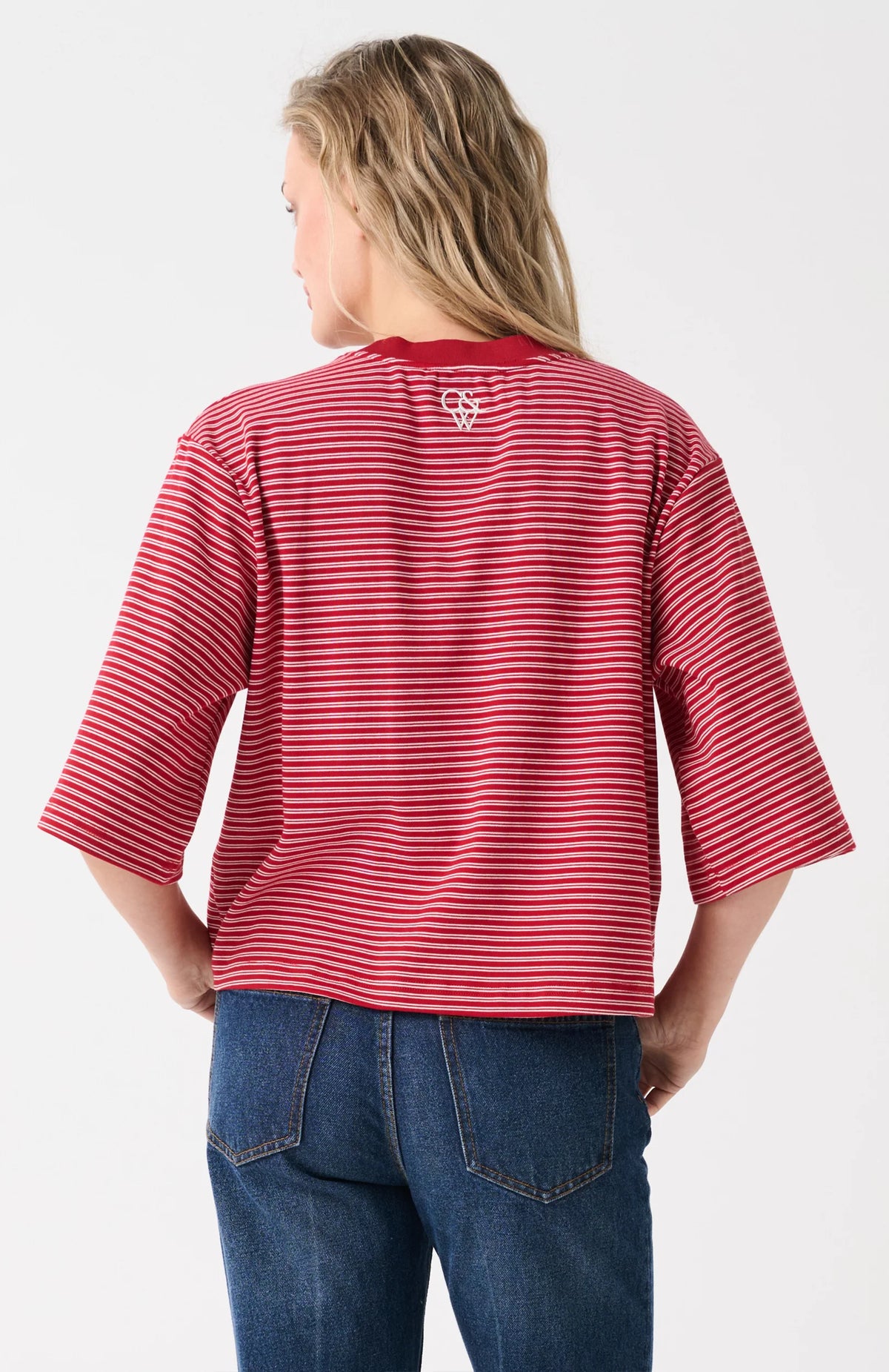 Cartel &amp; Willow Hallie Tee Red Stripe