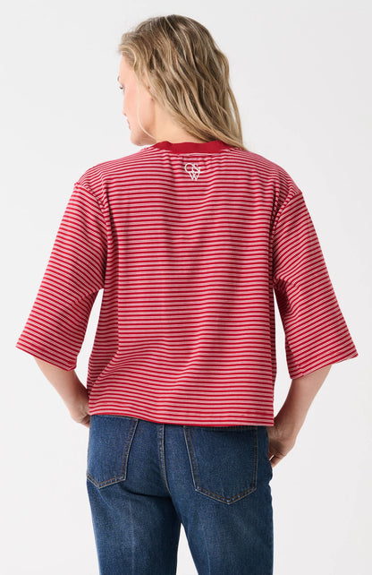 Cartel &amp; Willow Hallie Tee Red Stripe